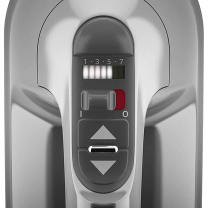 7-Speed Corded Electric Hand Mixer, Silver