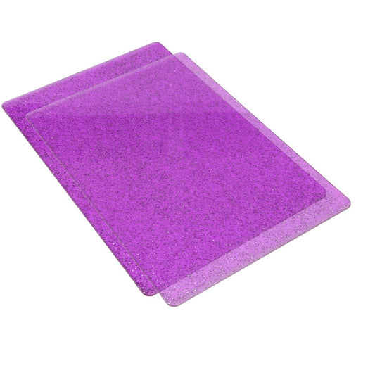 Accessory - Cutting Pads, Standard, 1 Pair (Purple W/Silver Glitter)