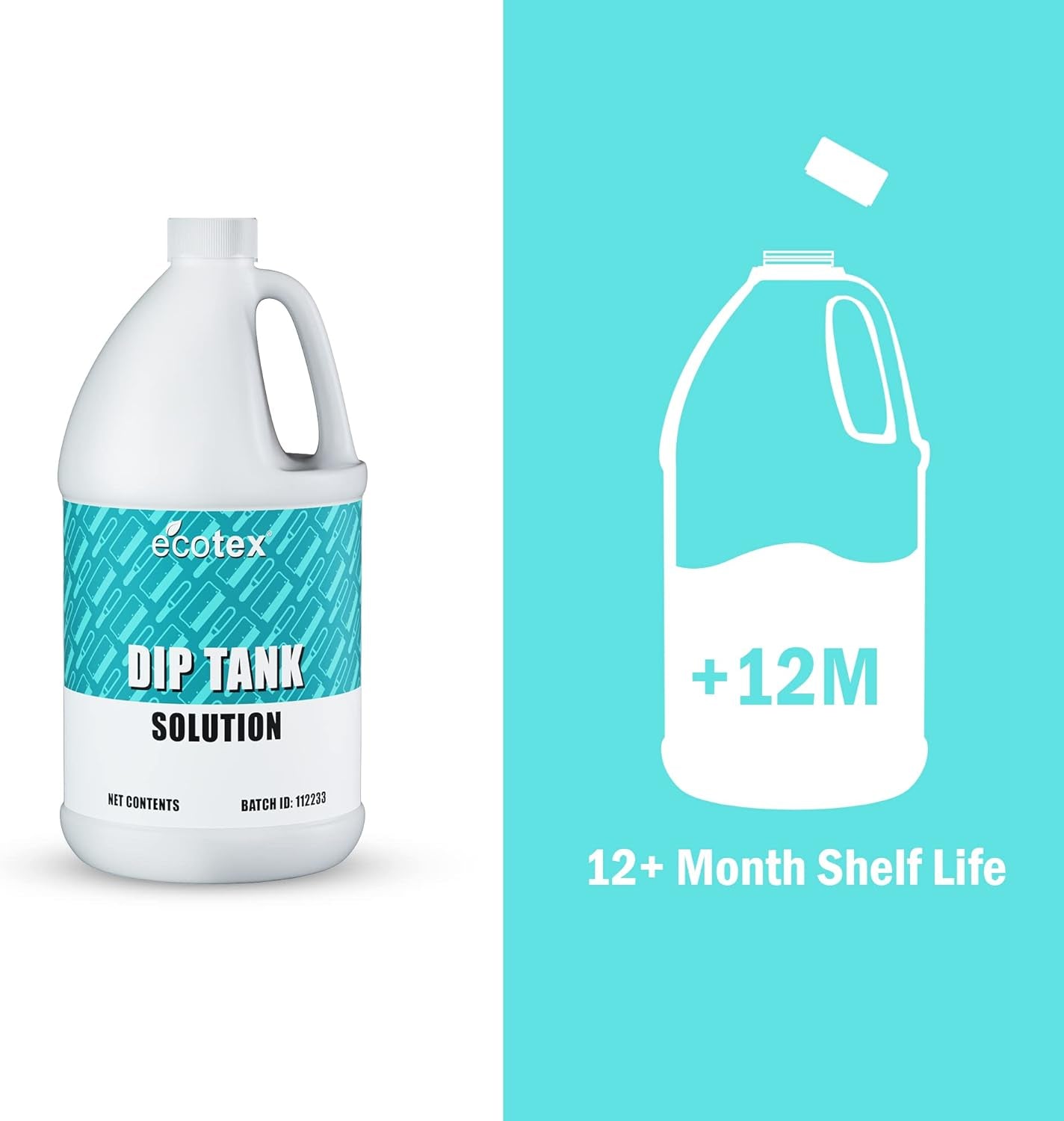 Ecotex® Dip Tank Solution - Emulsion Remover Screen Printing and Ink Remover, Eco-Friendly Cleaner and Solvent to Reclaim Screen Printing Screens - Industrial Strength Solvent for Dip Tank
