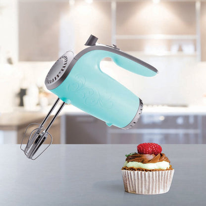 Lightweight 150-Watt 5-Speed Electric Hand Mixer (Blue)