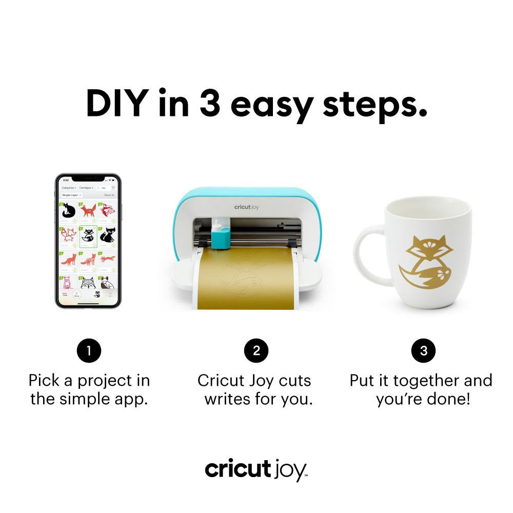 Joy Smart Machine with DIY Vinyl Decal Sampler & Essential Tools Starter Bundle