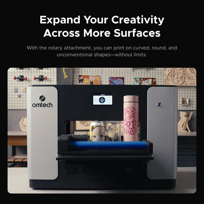Omtech Spectra Pro A3+ UV Printer with Dual F1080 Printheads, CMYK + White + Varnish, 2.4 M²/H High Speed, 13.8"X17.7" Desktop Flatbed, Auto Cleaning, 3D Textures, Open Ink Platform