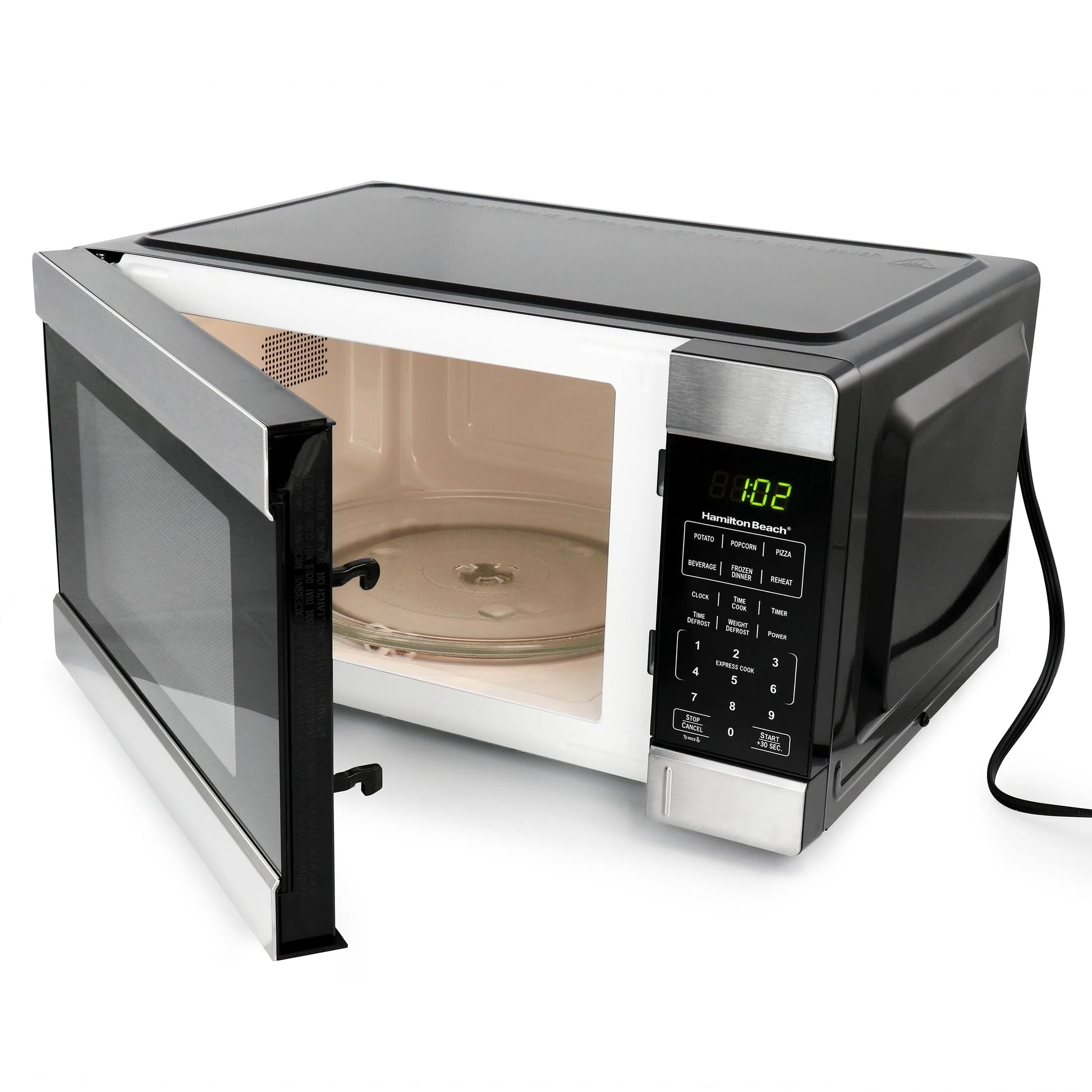 1.1 Cu. Ft. 1000 Watt Countertop Microwave Oven in Black