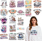 Dtf Transfers Ready to Press - 20 Pcs Sarcastic Quotes Iron on Patches for T-Shirts, Funny Animals Iron on Stickers Humorous Heat Transfer Vinyl Decals for DIY Fabric Clothes Decor