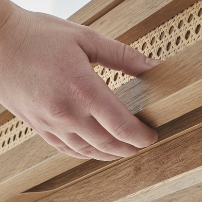 Springwood Caning Desk, Light Honey Finish