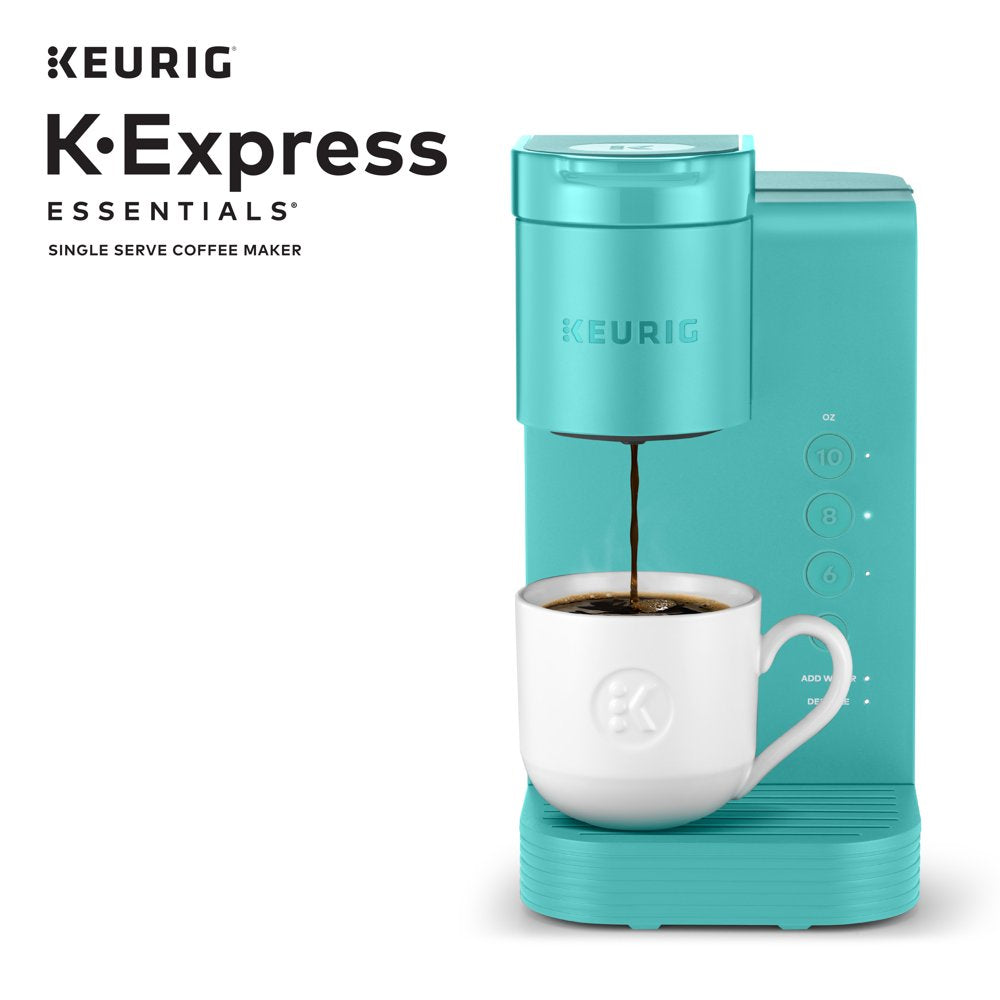 K-Express Essentials Single-Serve K-Cup Pod Coffee Maker, Teal