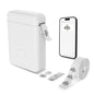 Portable Label Maker Machine with Tape - HP2 Bluetooth Label Printer for Storage, Office, Home, Mini Smart Phone, White