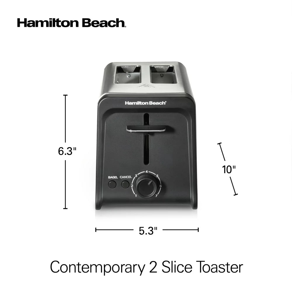 2 Slice Toaster with Wide Slots, Bagel Function, Toast Boost, Stainless, New, 22997F