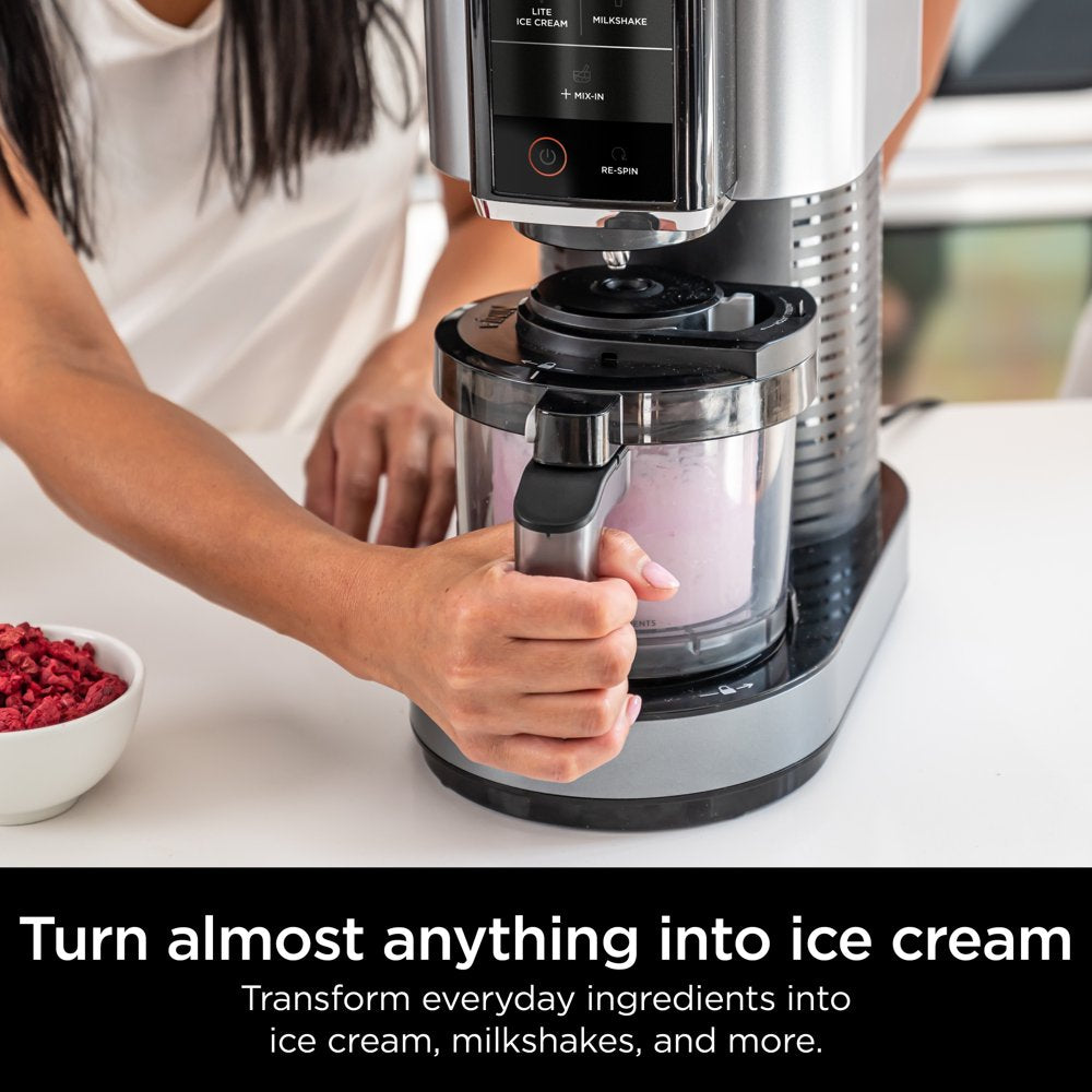 Creami, Ice Cream Maker, 5 One-Touch Programs, (2) 16Oz. Pints with Storage Lids NC300