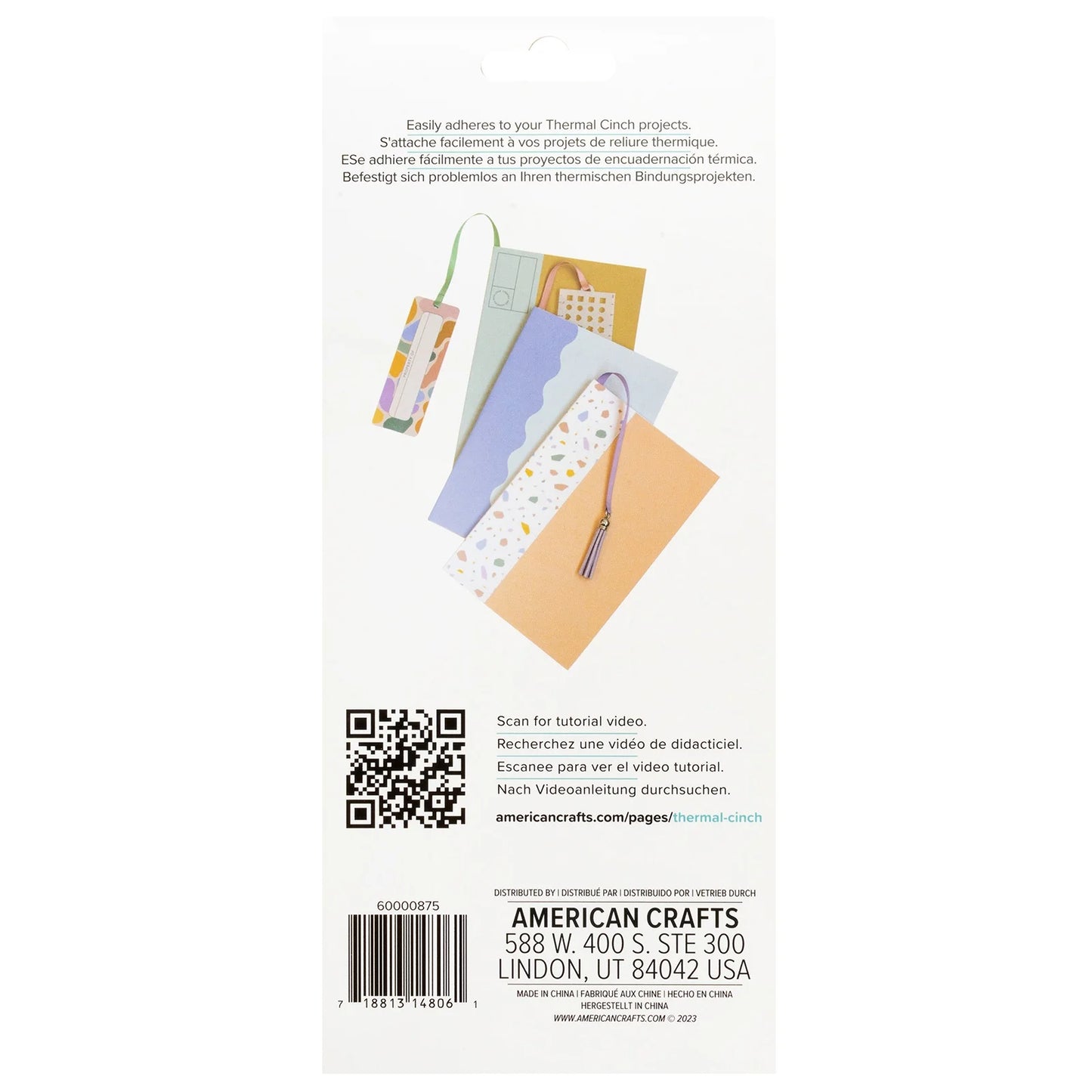 We R Thermal Cinch Bookmarks 6/Pkg-Stencils