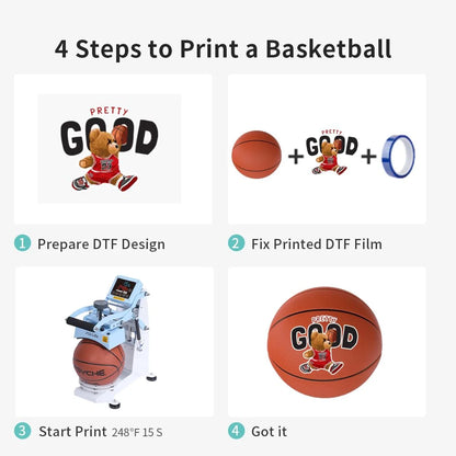 H1B Ball Heat Press Machine for Basketball Rugby Football Volleyball