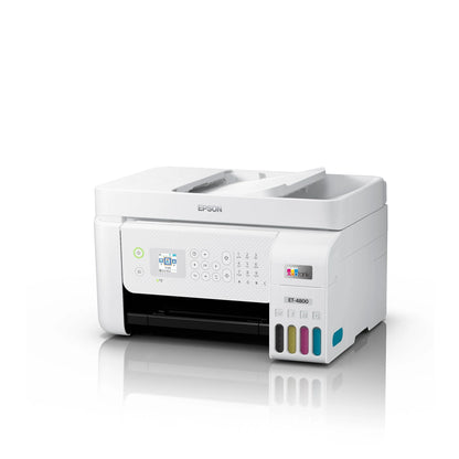 Epson Ecotank ET-4800 Color Inkjet All-In-One Printer with MTC Printer Cable & File Folders