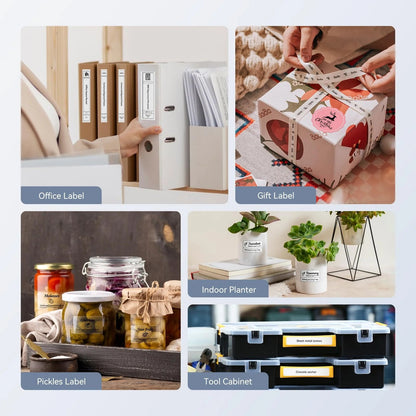 B31 Label Maker Machine, 3 Inches Barcode Label Printer Wireless Thermal Sticker Printer(Blue)