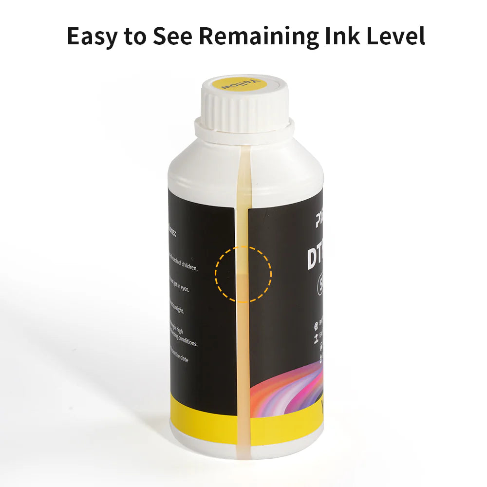 DTF Ink 500 ML X 6,Premium DTF Ink for PET Film Heat Transfer Printing,Refill to DTF Printers 2Wh+Cmyk(Shipping from China)