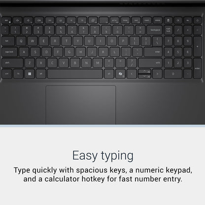 Dell 15 Laptop D15260-15.6-Inch FHD 60Hz 300 Nits Display, Intel Core Ultra 7 Processor 255U, Intel Graphics, 16GB Memory, 1TB SSD, English US Backlit Keyboard AI Copilot Hotkey, Windows 11 Home