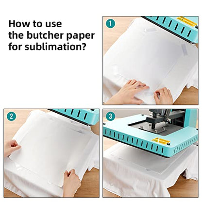 PYD Life 210 Sheets Butcher Paper for Sublimation Heat Press Sheets 8.3 x 9.4 Inch Fit 20 OZ Skinny Tumblers Print with Tumbler Heat Press No Cutting No Waste No Hassle Protect Heat Press