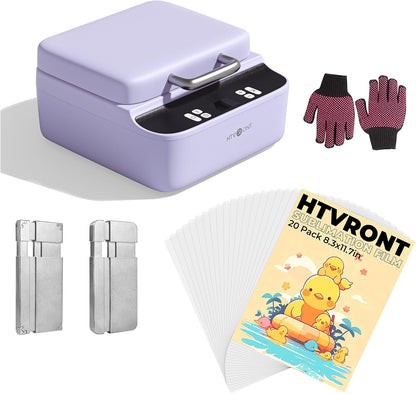 Phone Case Heat Press (Compatible with Iphone & Android) & 20 Pack Printable Sublimation Heat Transfer Film