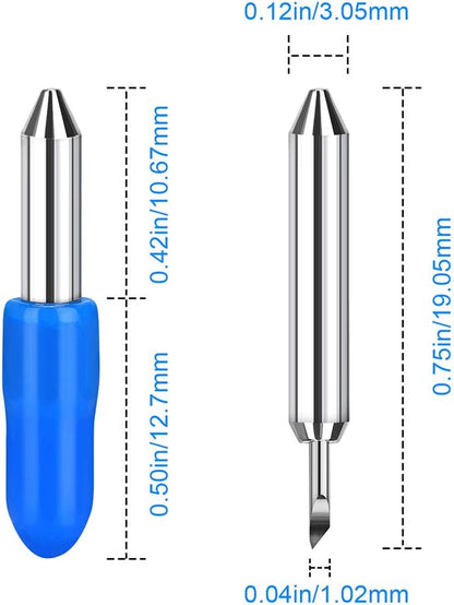Replacement Cutting Blades for Joy Machine and Joy Xtra Smart Cutting Machine Blades, Cutting Blades,Cut Vinyl Fabric Carbide Standard Blades