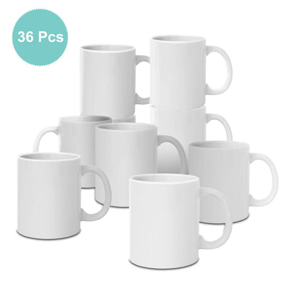 11 oz Sublimation Blank Ceramic Coffee Mugs Case of 36