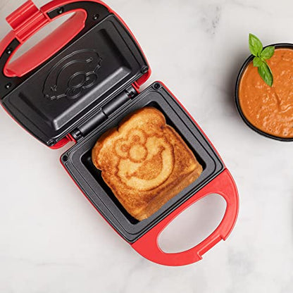 Uncanny Brands Jurassic Park Grilled Cheese Maker- Panini Press and Compact Indoor Grill- Opens 180 Degrees for Burgers