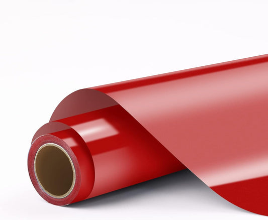 HTVRONT Red Permanent Vinyl, 12" x 5"  Feet Roll