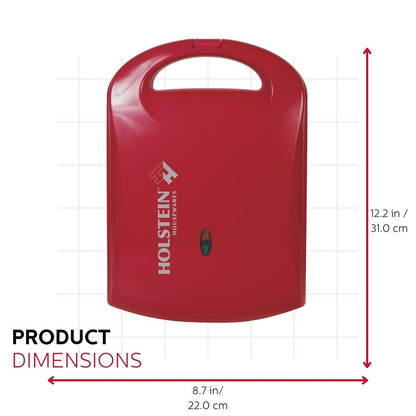 Holstein Housewares - Non-Stick Heart Waffle Maker, Mint - Makes 4 Heart-Shaped Waffles in Minutes
