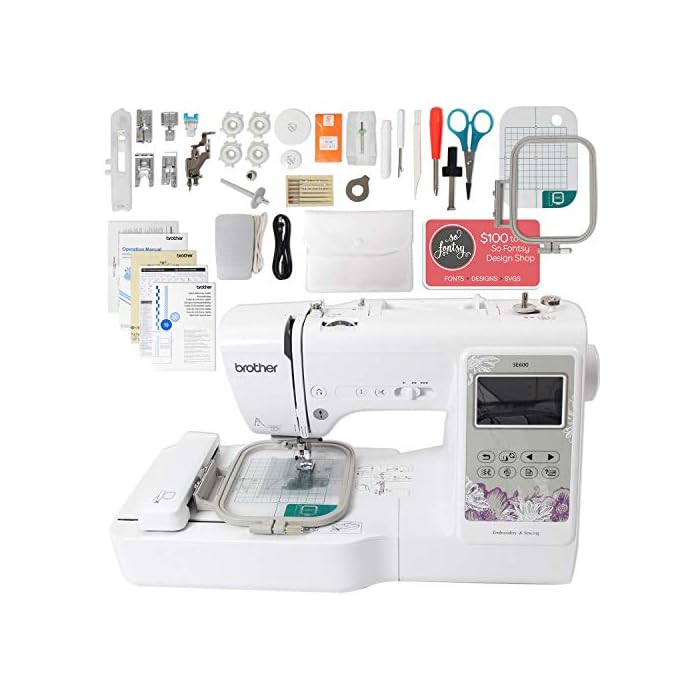 Brother ScanNCut 2 Wireless Bundle with SE600 Computerized Sewing and Embroidery Machine