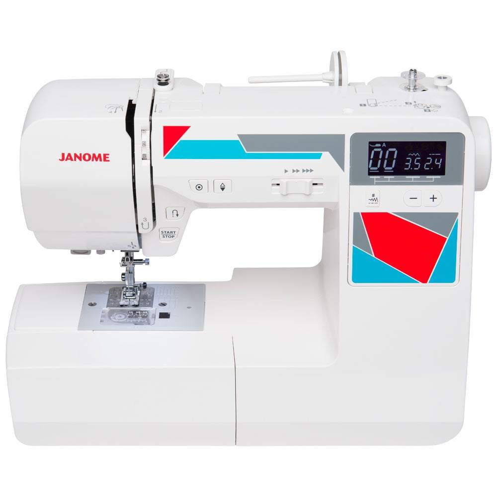 Janome MOD-30 Computerized Sewing Machine with 30 Built-In Stitches, 3 One-Step Buttonholes, Drop Feed and Accessories