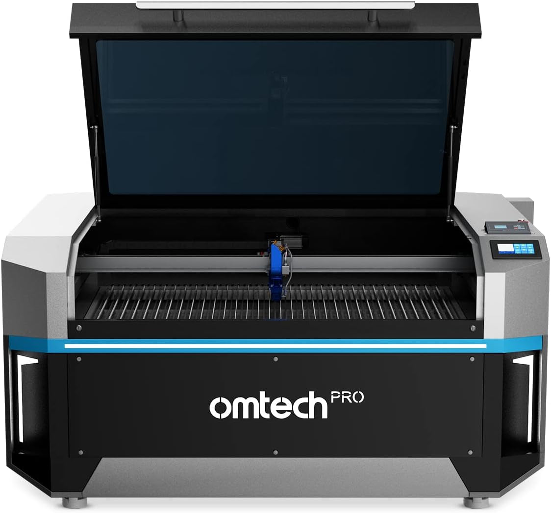 Omtech Pro 150W Hybrid Laser Machine, 34X54 Laser Cutter and Engraver Machine for Metal Acrylic Wood Cutting, Laser Engraver Machine with Autofocus and 4 Way Pass through Doors, Windows Compatible