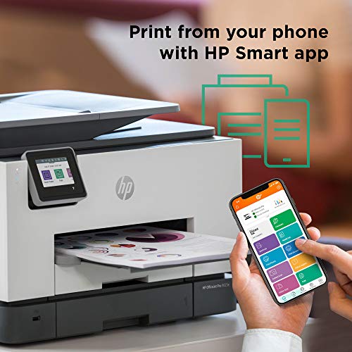 HP OfficeJet Pro 9135e Wireless All-in-One Color Inkjet Printer, Print, scan, Copy, fax, ADF, Duplex Printing Best for Office, 3 Months of Ink Included (404M0A)