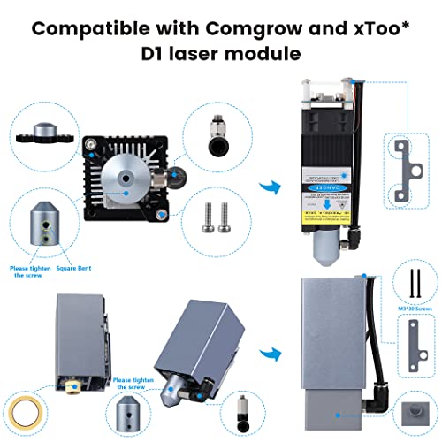 Comgrow Z1 Laser Engraving Machine 5W Output Power, Laser Cutter and Engraver Machine 24V Compressed Spot 10000mm/min with Eye Protection for Wood Metal Glass Acrylic Leather 15.7"x15.7"