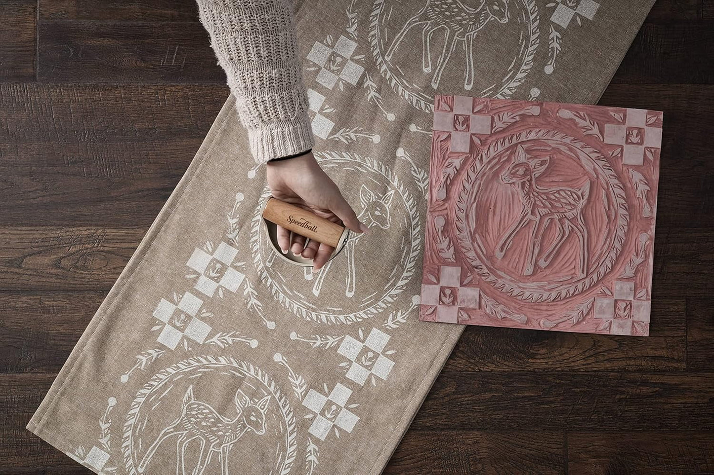 Speedy-Carve Premium Printmaking Blocks - 4" X 6" Pink Carving Material (6-Pack)