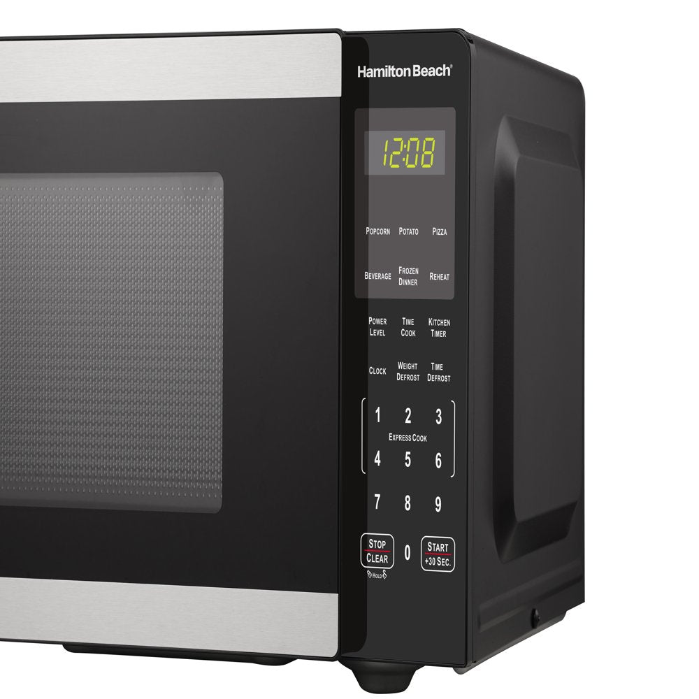 0.9 Cu Ft Countertop Microwave Oven, 900 Watts, Stainless Steel, New