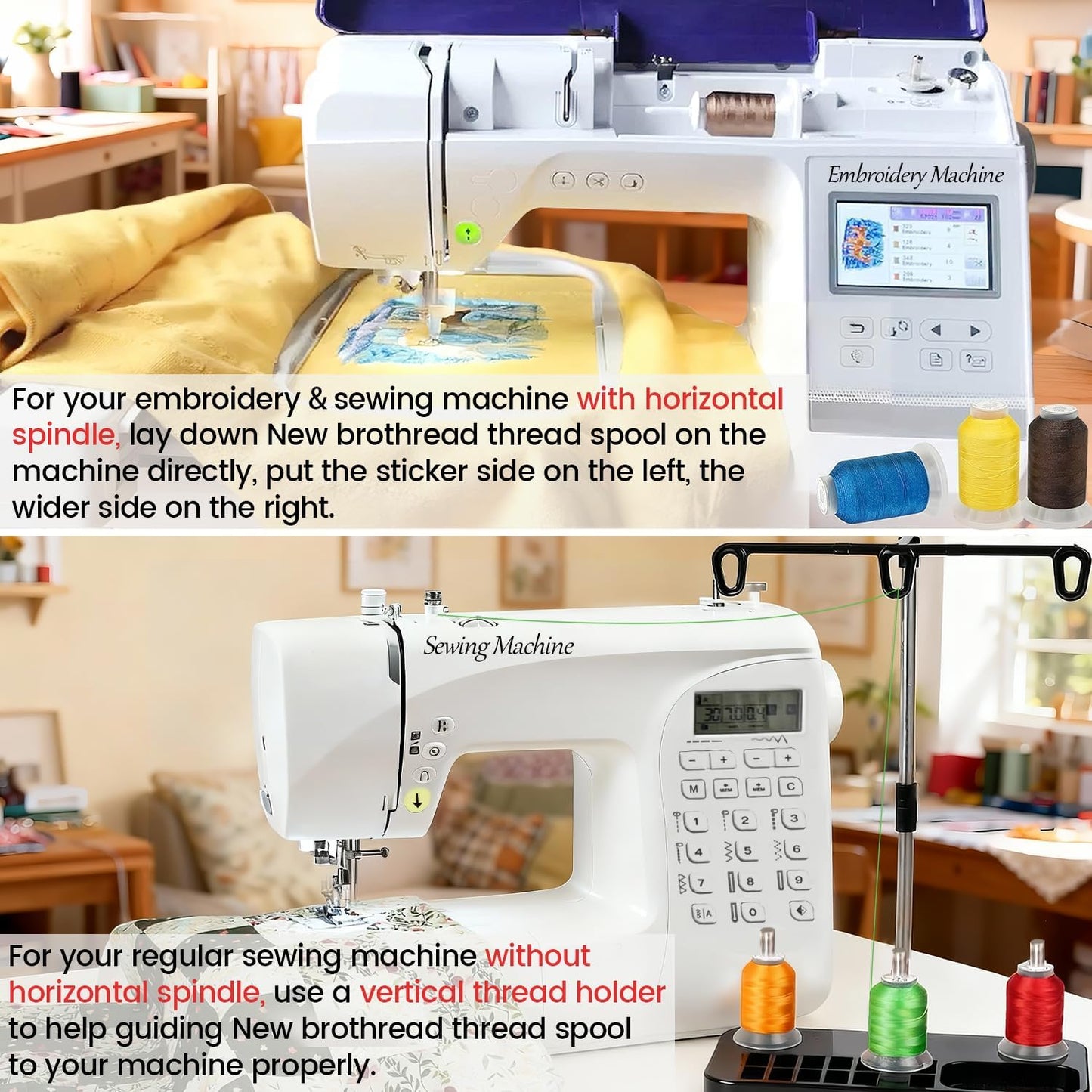 80 Spools Polyester Embroidery Machine Thread 500M - Colors Compatible with Janome and RA Colors
