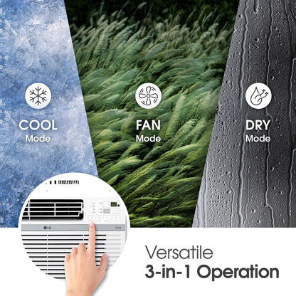 14,000 BTU Window Smart Air Conditioner with Remote, LW1521ERSM1