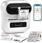 Phomemo M220 Label Maker Starter Pack, 3 Inch Bluetooth Thermal Label Printer with 100 Premium Label(40×30Mm),Portable Barcode Printer for Small Business Office Organization, Ios Android PC Compatible