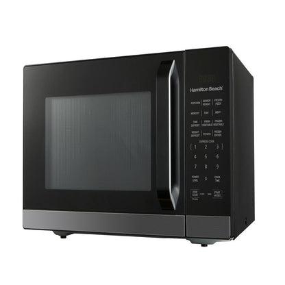 1.4 Cu.Ft. Microwave Oven, Black Stainless Steel, with Sensor