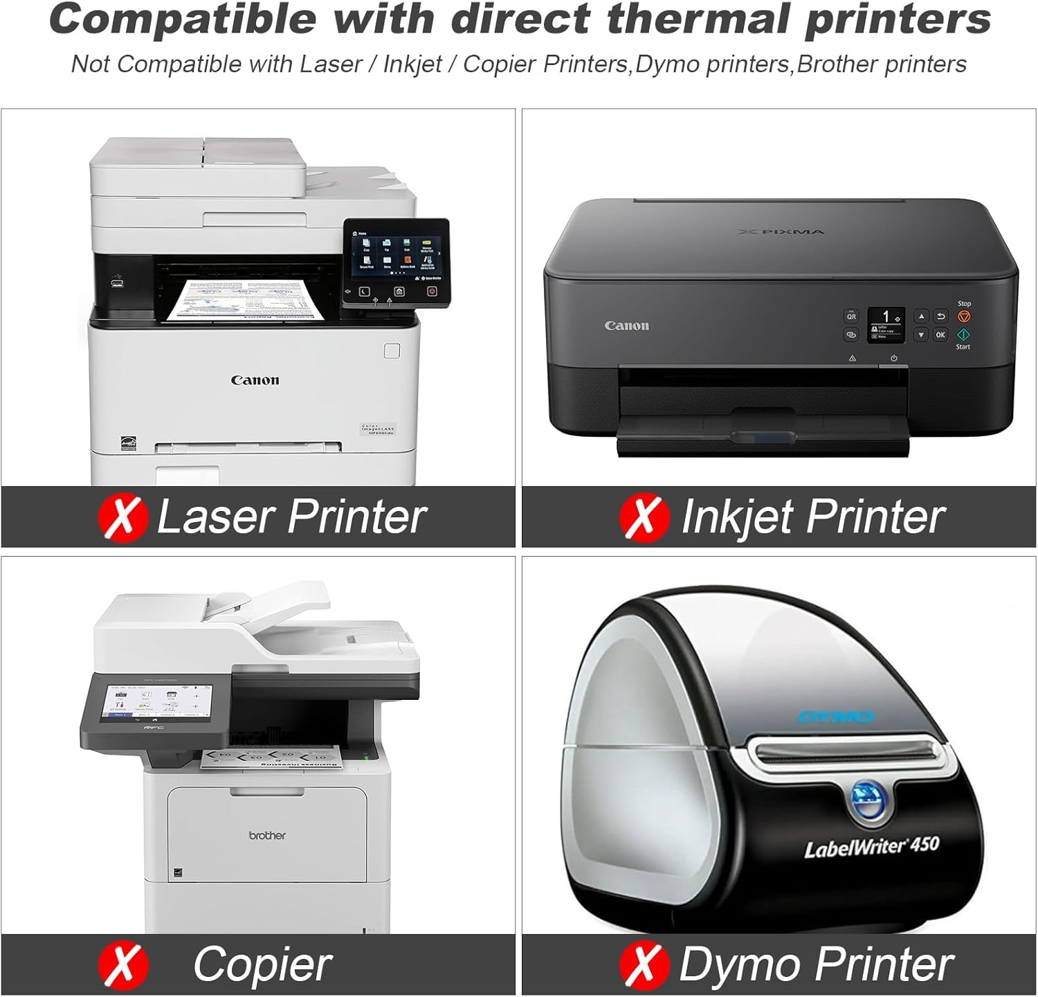 Fanfold 4 X 6 Direct Thermal Labels White Perforated Shipping Label, 500 Labels per Stack,1 Stack