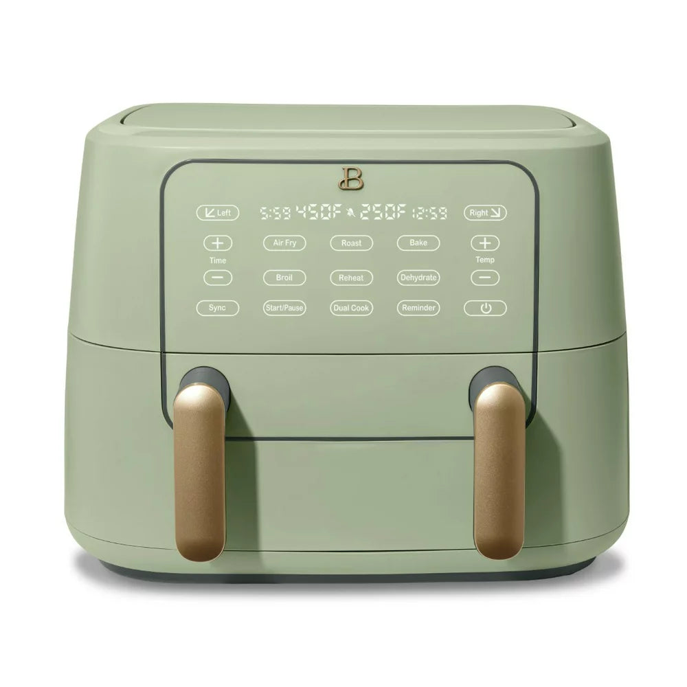 9QT Trizone Air Fryer, Sage Green by Drew Barrymore