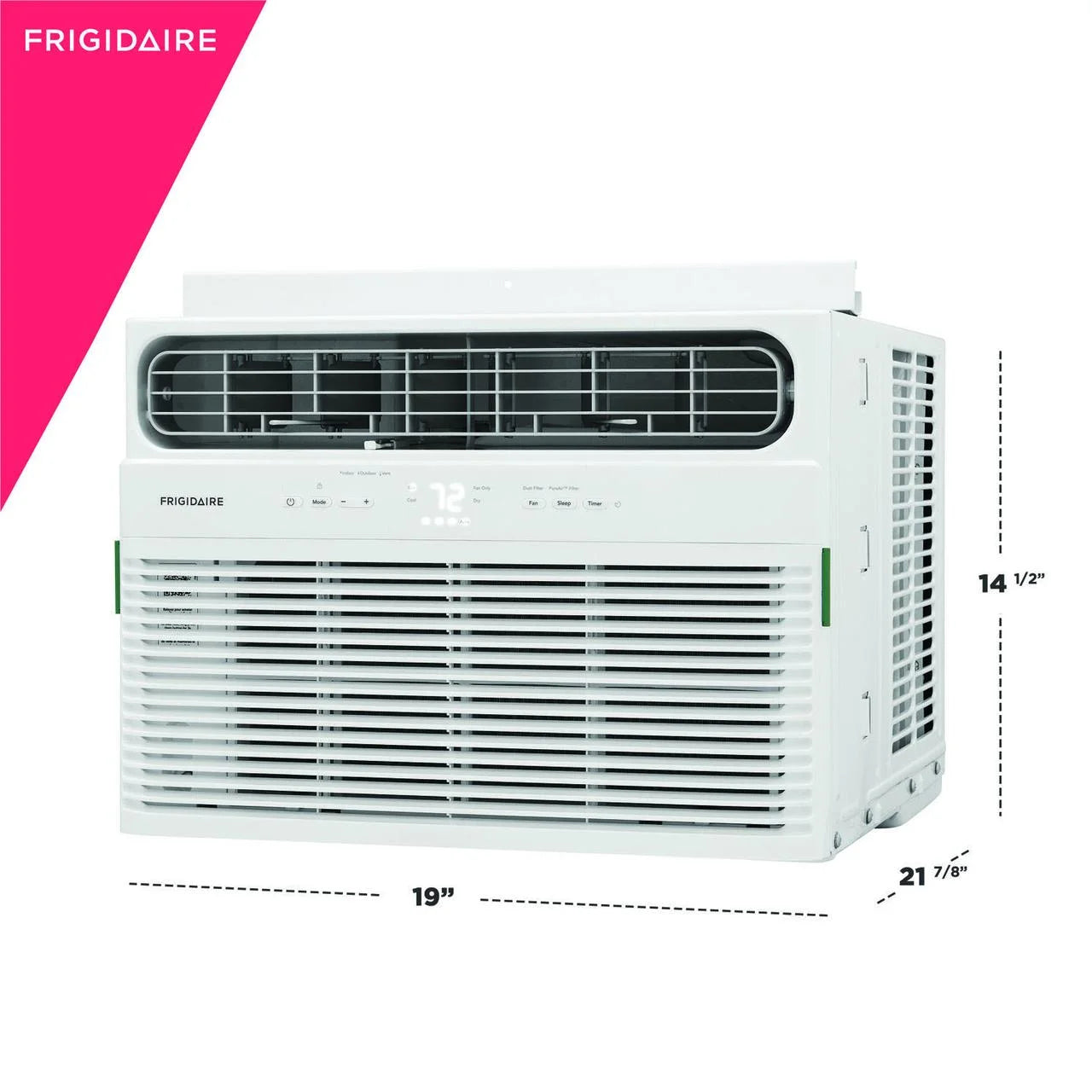 12,000 BTU Smart Window Air Conditioner with Wi-Fi and Remote in White