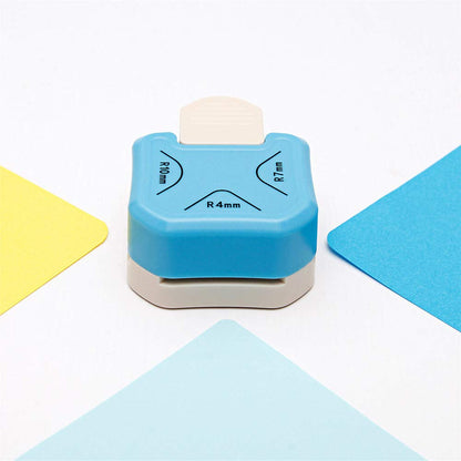 QIQQIKIN Paper Corner Rounder 3 in 1 （R4Mm+R7Mm+R10Mm）， Punches for Crafts， Cutter ，Envelope Punch Board ，Hole Puncher， Laminate, DIY Projects, Photo Cutter,Card Making Scrapbooking and Journaling