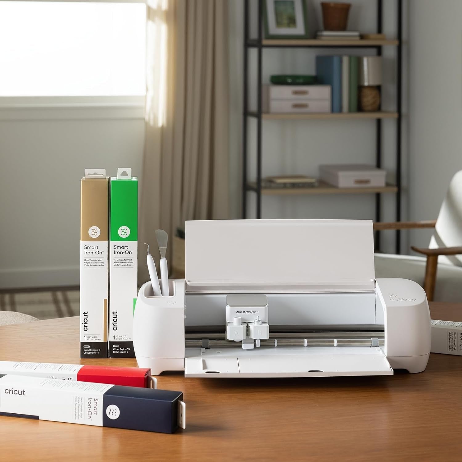 Explore 4 and Easy Press 3 Machine Combo Bundle - Craft Cutting Machine with Heat Press Machine (9 in X 9 In) and Iron-On Materials for DIY T-Shirts, Tote Bags and Hoodies, Sublimation Projects