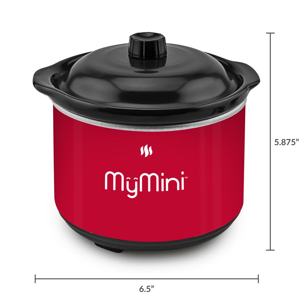 Dipping Pot Food Warmer, Red (5.9" X 5.9", 2.4Lb)