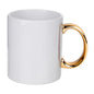 HPN Sublicraft 11 Oz. Plated Handle Sublimation Ceramic Mug - 12 per Case