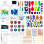 8OZ Epoxy Resin Jewelry Making Kit - No Yellowing, No Bubbles, Easy Mix 1:1, Crystal Clear Resin Kit with Silicone Mold & Resin Supplies for DIY Craft Jewelry