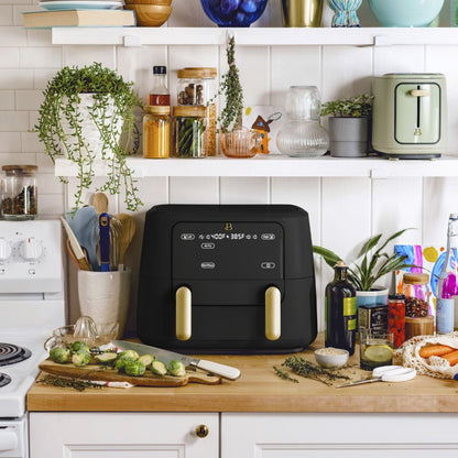 9QT Trizone Air Fryer, Black Sesame by Drew Barrymore