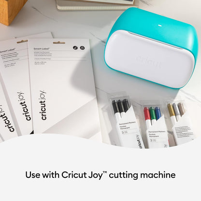 Cricut Joy Smart Removable Vinyl (Transparent, 3-Pack, 5.5In X 13In) for Walls, Windows, Laptops & More, Modern Style, Matless Cutting, Ideal for Temporary Projects