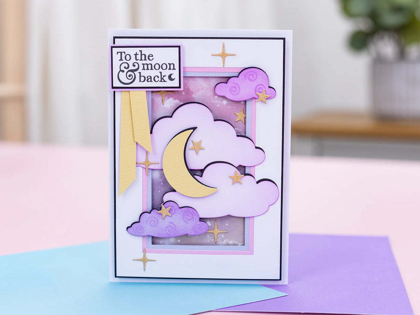 Natures Garden Lunar Blooms Clear Acrylic Stamp - Moonlit Messages