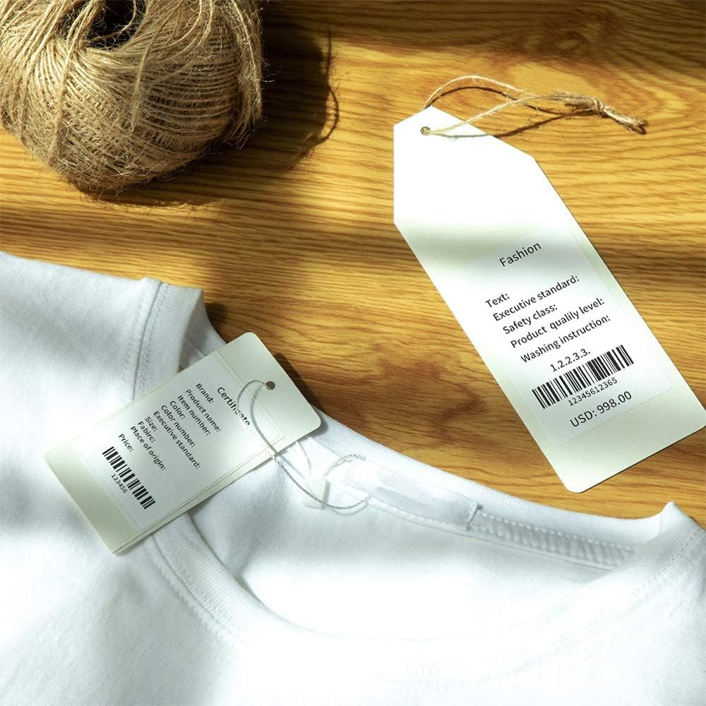 Phomemo Thermal Label Paper for M110 M200 M120 M220 M150 M250 M260 M108 M100 Label Printer, Self-Adhesive Thermal Paper for Clothing, Retail, Mailing, Barcode, White Sticker Labels, 40Mm X 60Mm