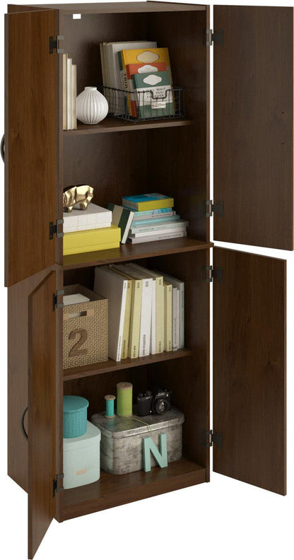 4-Door 5' Storage Cabinet, Espresso